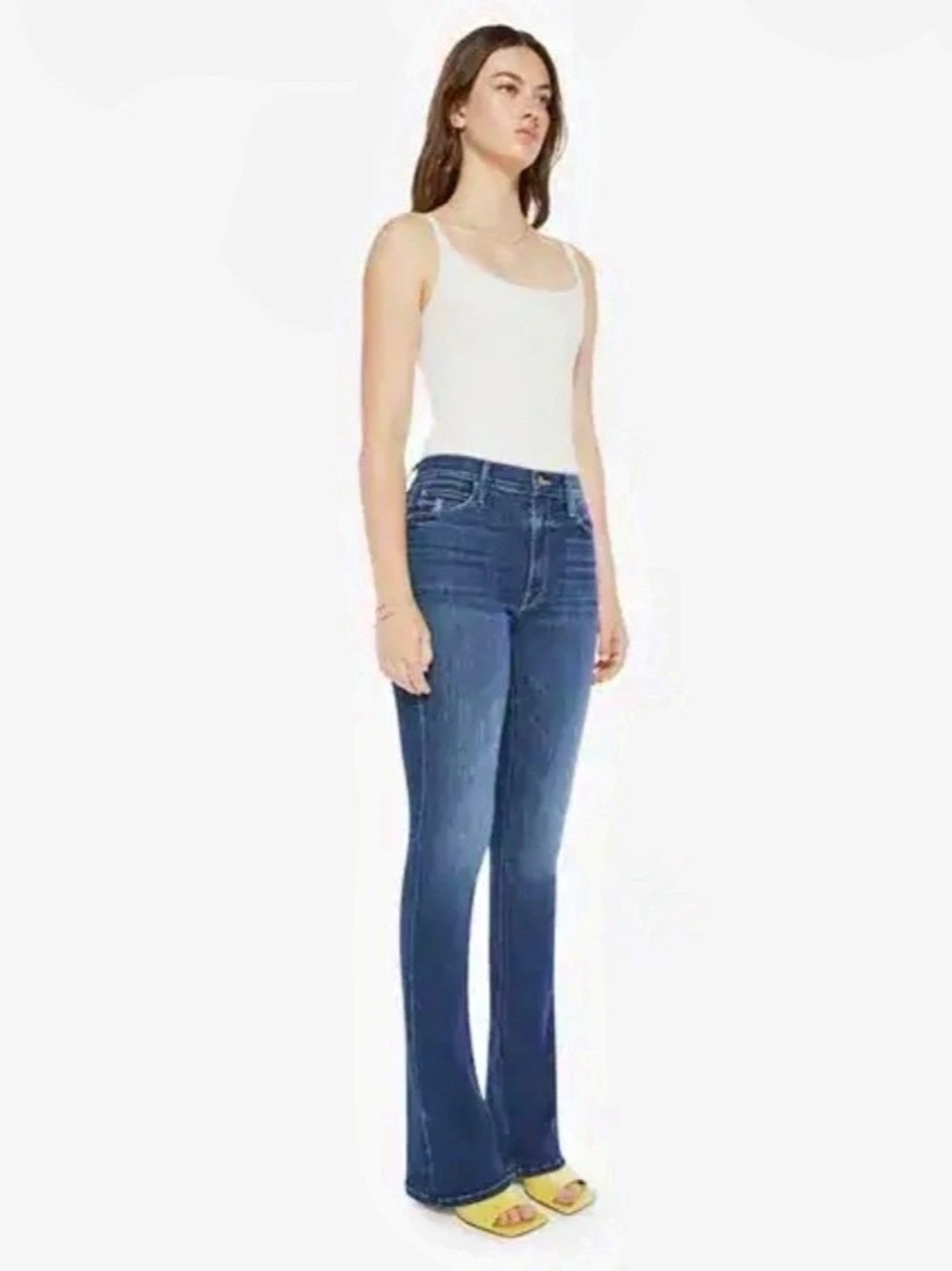 Mother Runway Teaming Up High Rise Jeans Blue Size 27